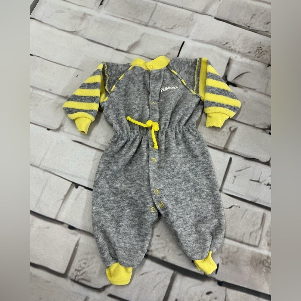 playskool vintage Gray and Yellow Kids One Piece